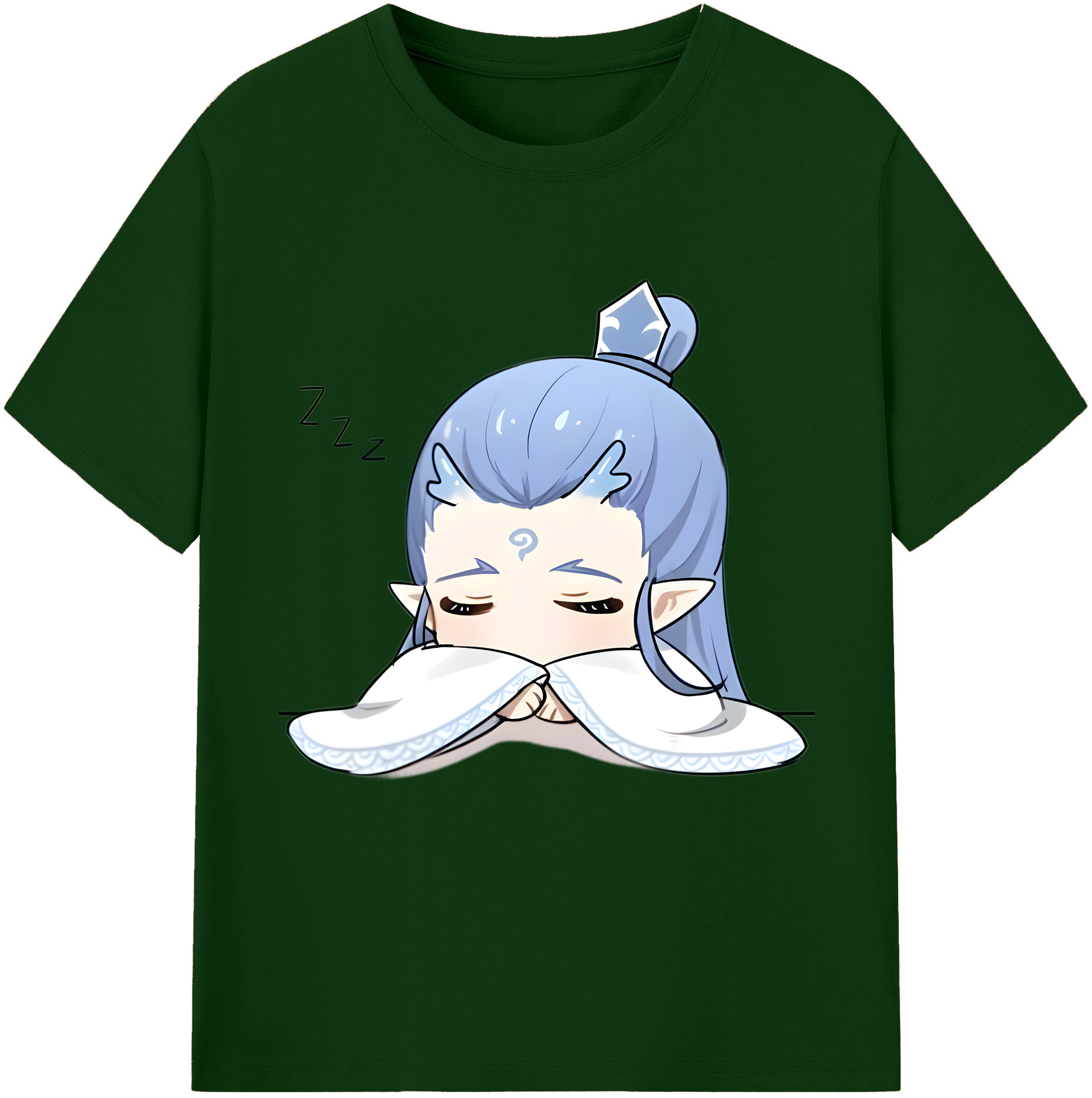 （画像用） Ne Zha 2 ナタ 魔童の大暴れ 綿100％半袖Tシャツ（フロントプリント）